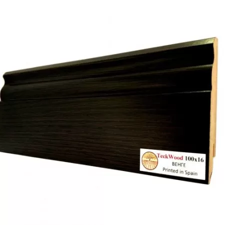 Плинтус МДФ TECKWOOD фигурный Венге 100х16х2150