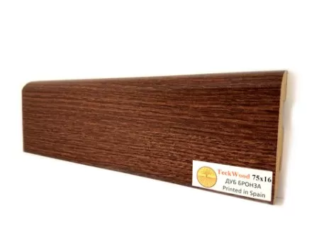 Плинтус МДФ TECKWOOD прямой Дуб Бронза 75х16х2150