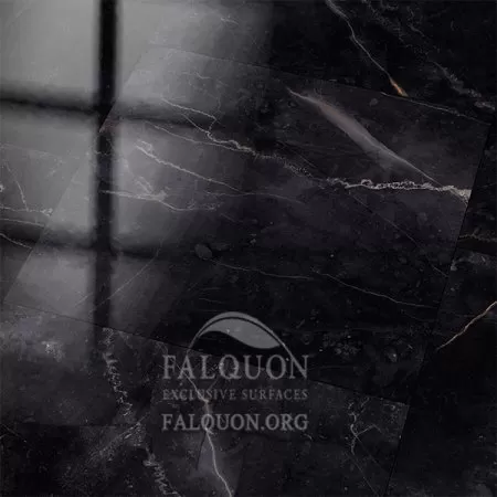 Ламинат Falquon Quadro Q1006 Marmorata Nera (глянец, фаска) 610 мм × 610 мм × 8мм 2,233 м2 / 6 шт