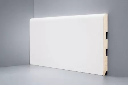 Плинтус напольный Deartio Белый, МДФ U 102-150